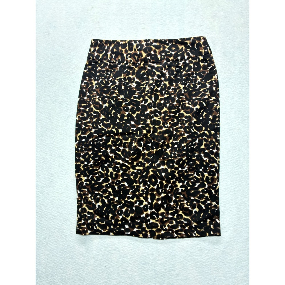 Grace Elements Professional Pencil Skirt Mob Wife Animal Print Leopard 6 Brown‎